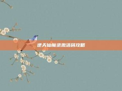 逆天仙魔录激活码攻略