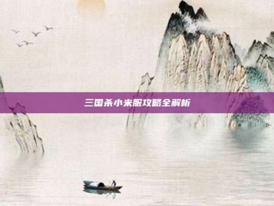 三国杀小米服攻略全解析