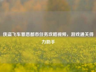 侠盗飞车罪恶都市任务攻略视频，游戏通关得力助手