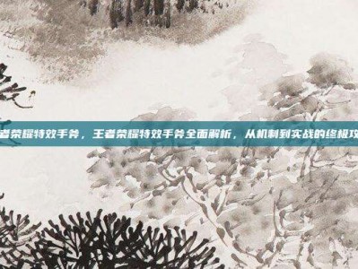 王者荣耀特效手斧，王者荣耀特效手斧全面解析，从机制到实战的终极攻略