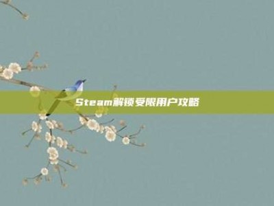 Steam解锁受限用户攻略