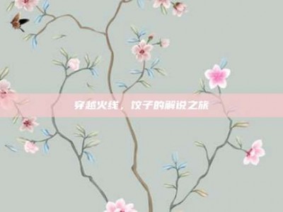 穿越火线，饺子的解说之旅