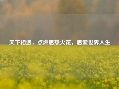 天下相遇，点燃思想火花，思索世界人生