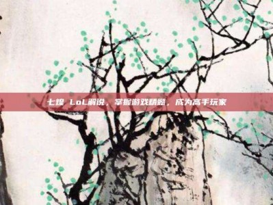 七煌 LoL解说，掌握游戏精髓，成为高手玩家