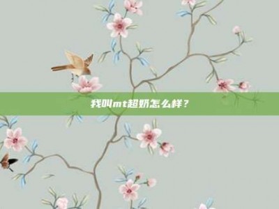 我叫mt超奶怎么样？