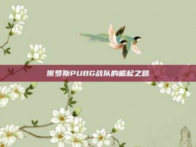 俄罗斯PUBG战队的崛起之路