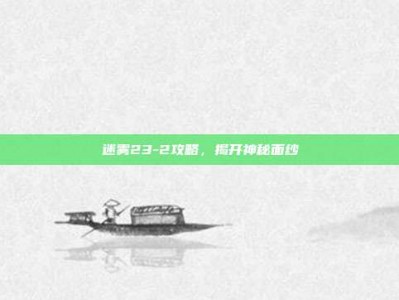 迷雾23-2攻略，揭开神秘面纱