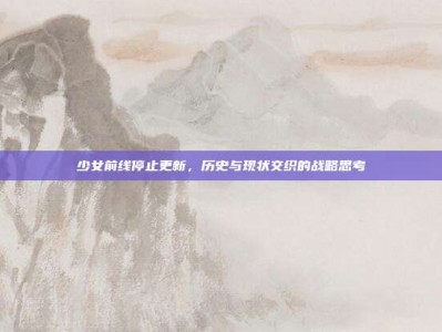 少女前线停止更新，历史与现状交织的战略思考