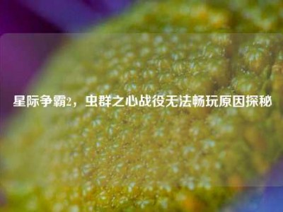 星际争霸2，虫群之心战役无法畅玩原因探秘