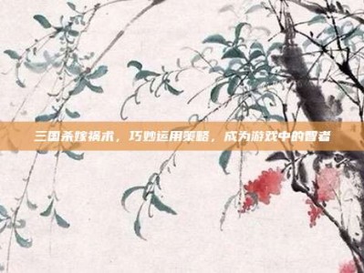 三国杀嫁祸术，巧妙运用策略，成为游戏中的智者