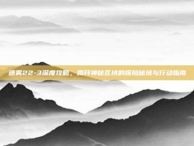 迷雾22-3深度攻略，揭开神秘区域的探险秘境与行动指南