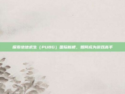 探索绝地求生（PUBG）国际新梗，如何成为游戏高手