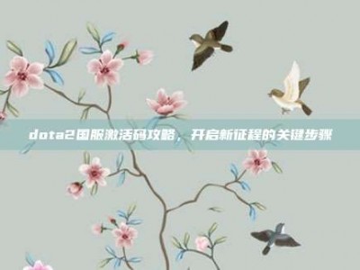 dota2国服激活码攻略，开启新征程的关键步骤
