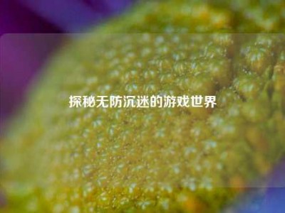 探秘无防沉迷的游戏世界
