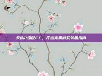 天选2适配CF，打造完美游戏装备指南