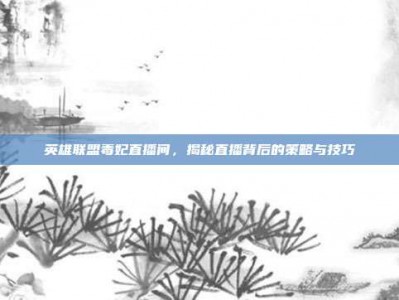 英雄联盟毒妃直播间，揭秘直播背后的策略与技巧