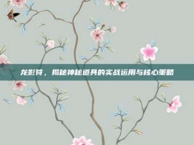 龙影符，揭秘神秘道具的实战运用与核心策略