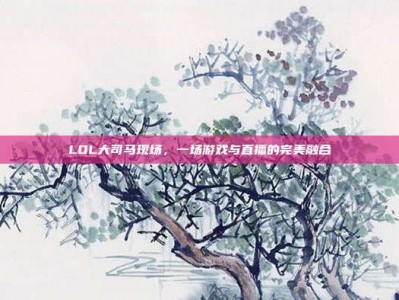 LOL大司马现场，一场游戏与直播的完美融合