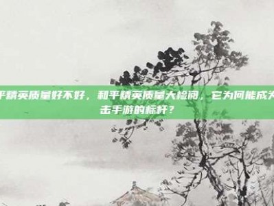和平精英质量好不好，和平精英质量大检阅，它为何能成为射击手游的标杆？
