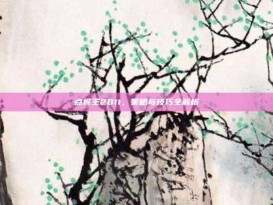 点将王2011，策略与技巧全解析