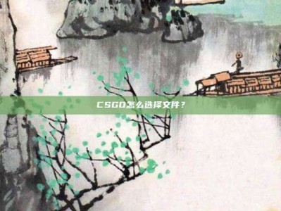 CSGO怎么选择文件？