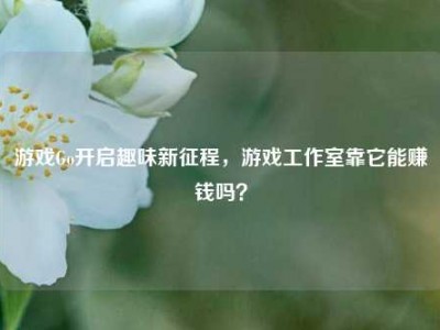 游戏Go开启趣味新征程，游戏工作室靠它能赚钱吗？