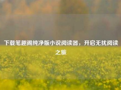 下载笔趣阁纯净版小说阅读器，开启无扰阅读之旅