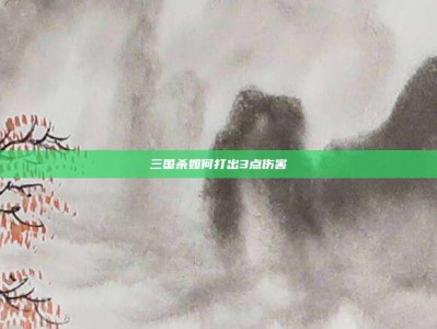 三国杀如何打出3点伤害