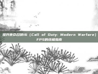 提升使命召唤16（Call of Duty: Modern Warfare）FPS的终极指南