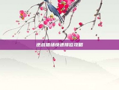 逆战猎场快速排位攻略