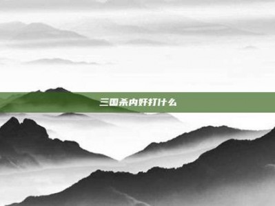 三国杀内奸打什么