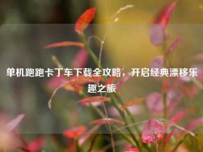 单机跑跑卡丁车下载全攻略，开启经典漂移乐趣之旅