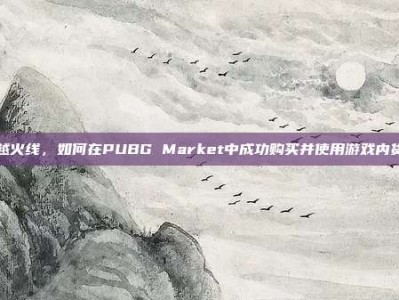 穿越火线，如何在PUBG Market中成功购买并使用游戏内货币