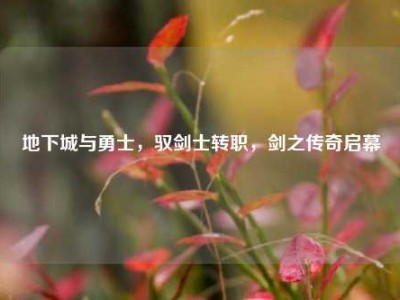 地下城与勇士，驭剑士转职，剑之传奇启幕