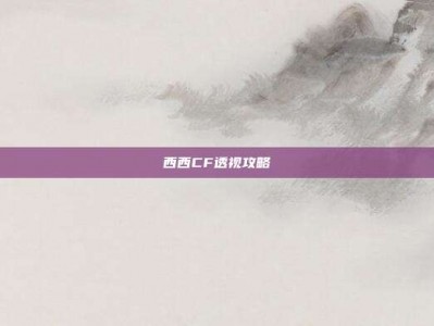 西西CF透视攻略