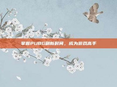 掌握PUBG刷新时间，成为游戏高手