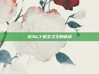 成为CF枪王之王的秘诀