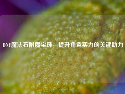 DNF魔法石附魔宝珠，提升角色实力的关键助力