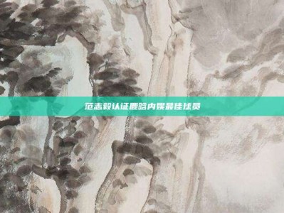 范志毅认证鹿晗内娱最佳球员