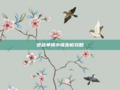 逆战单挑小猪步枪攻略