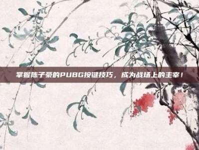 掌握陈子豪的PUBG按键技巧，成为战场上的主宰！