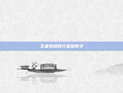王者荣耀散打套路教学