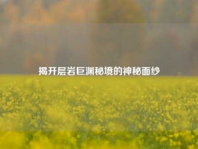 揭开层岩巨渊秘境的神秘面纱