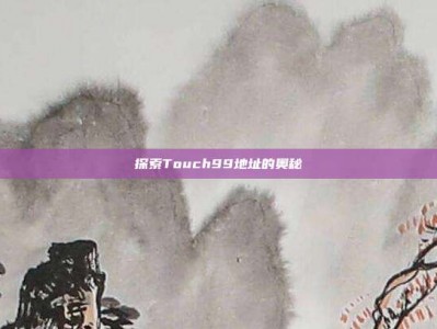 探索Touch99地址的奥秘