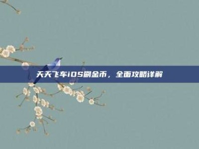 天天飞车iOS刷金币，全面攻略详解