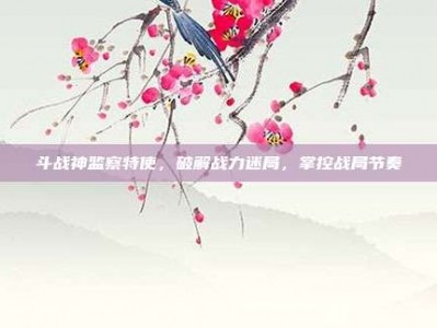 斗战神监察特使，破解战力迷局，掌控战局节奏