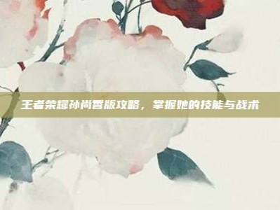 王者荣耀孙尚香版攻略，掌握她的技能与战术