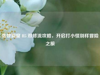 贪婪洞窟 H5 双修流攻略，开启打小怪别样冒险之旅