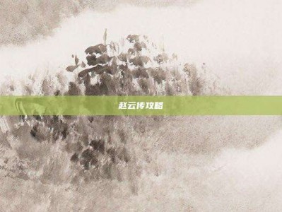 赵云传攻略