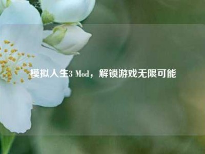 模拟人生3 Mod，解锁游戏无限可能
